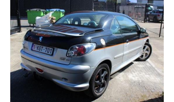 personenwagen PEUGEOT 206cc, diesel, cm³ ng, kW ng, 1e inschr ng, chassisnr VF32DMFUF43723233, 172768km, CO²-uitstoot ng, Euro ng, compl met:  ZONDER BOORDDOCUMENTEN, 2sleutels,